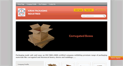 Desktop Screenshot of kiranpackagingindustries.com