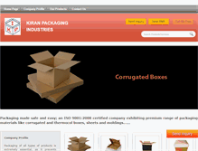 Tablet Screenshot of kiranpackagingindustries.com